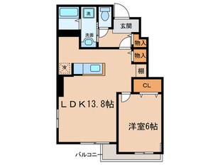 ノーブル港西Ⅱの物件間取画像